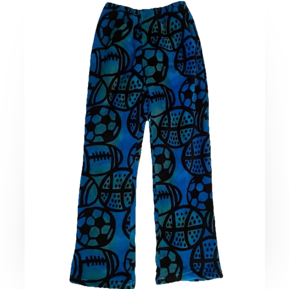 NWT Fuzzies By Confetti Sports Boys Plush Pajama Pants Size 10/12